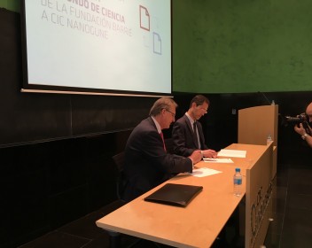 Signature agreement Fundación Barrié - CIC nanoGUNE