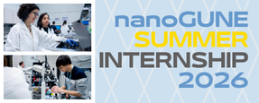 nanoGUNE summer internship 2026 banner