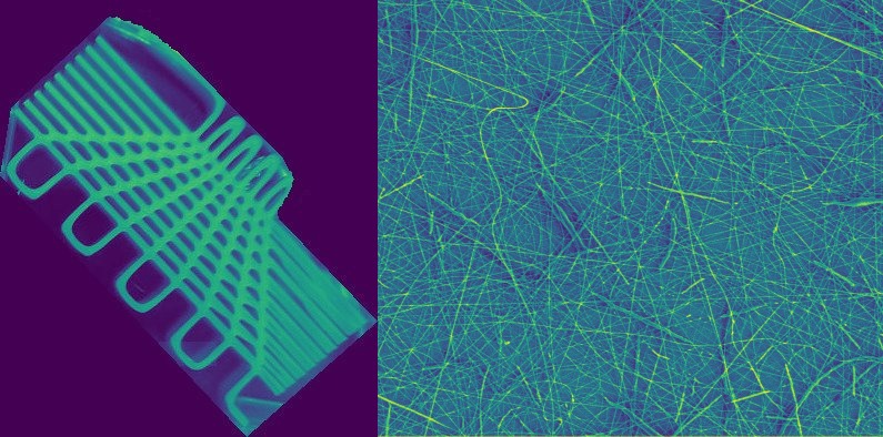 IMAGE: Left: 3D-printed poly(caprolactone) in a cm-size test structure (photo). This material is planned as potential support for the tissue. Right: Electrospun poly(caprolactone) in a typical irregular morphology (0.1 mm wide electron micrograph). This structure is useful to immobilize living cells. CardioPrint