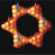 Bond-resolved image of a six-mebered ring of covalently bonded triangulenes