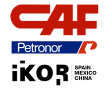 New partners logos: CAF, Petronor, Ikor