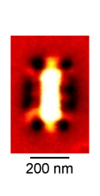 Near-field image of a rectangle graphene nanoresonator (Image: nanoGUNE)