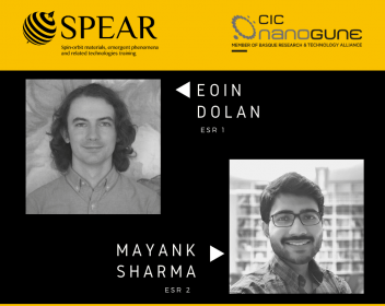 Eoin Dolan and Mayank Sharma will join the SPEAR project at nanoGUNE